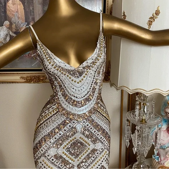 K&i Timeless Elegance Sequin Dress - Picture 2 of 13
